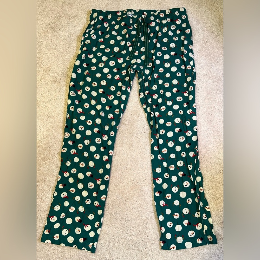 Old Navy Green Santa Pajama Pants X-Large Tall